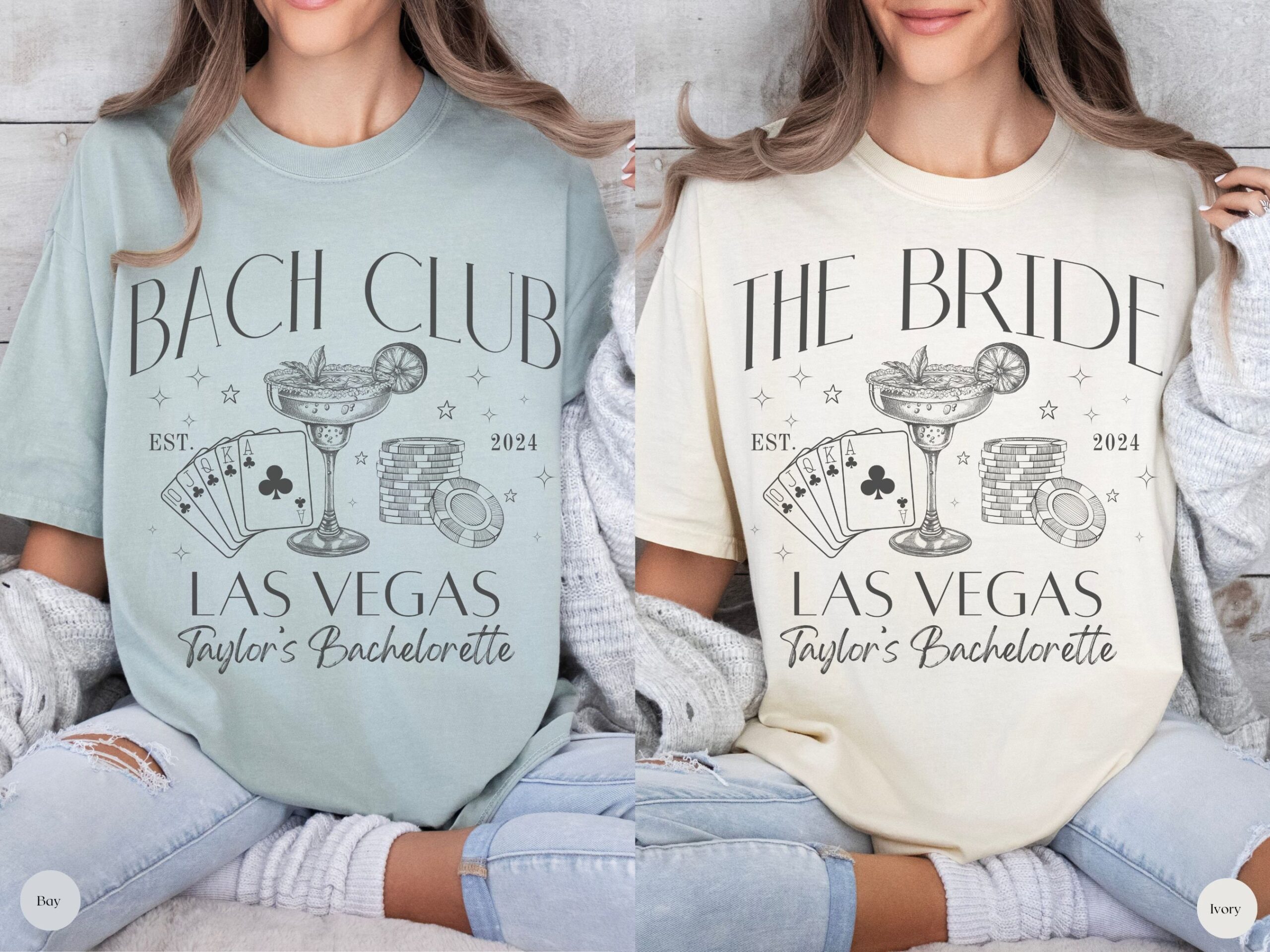 Custom Vegas Bachelorette Shirts - Personalized Party Tees image 5