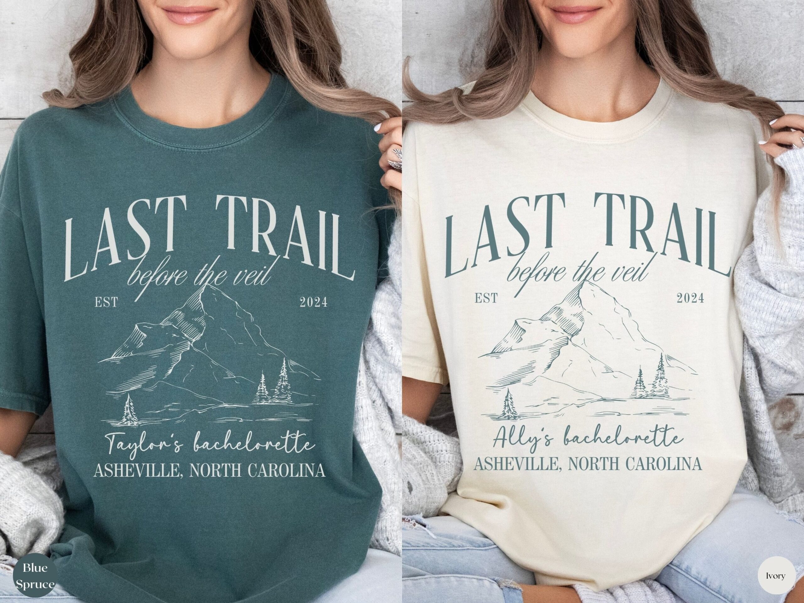 Bach Hike Tees - Last Trail Before Veil Mountain Bachelorette Party Camp Bach Shirt image 1