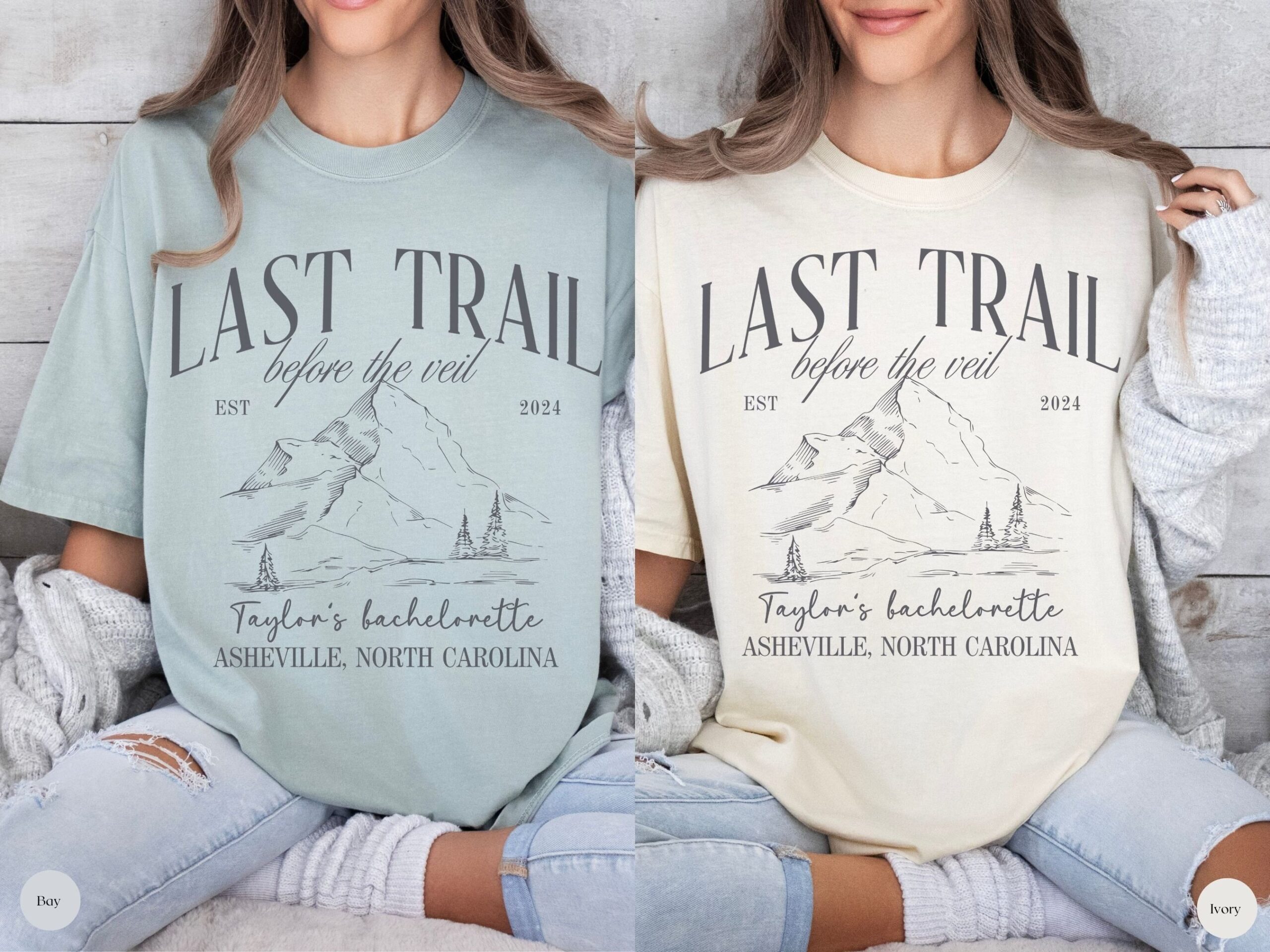 Bach Hike Tees - Last Trail Before Veil Mountain Bachelorette Party Camp Bach Shirt image 0