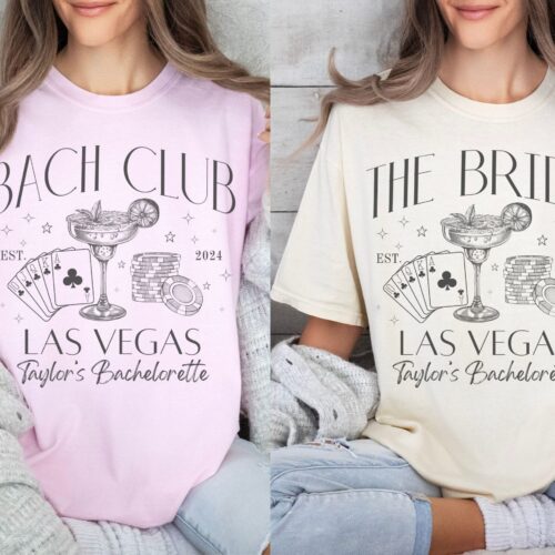 Custom Vegas Bachelorette Party Shirts & Location Tees image 0