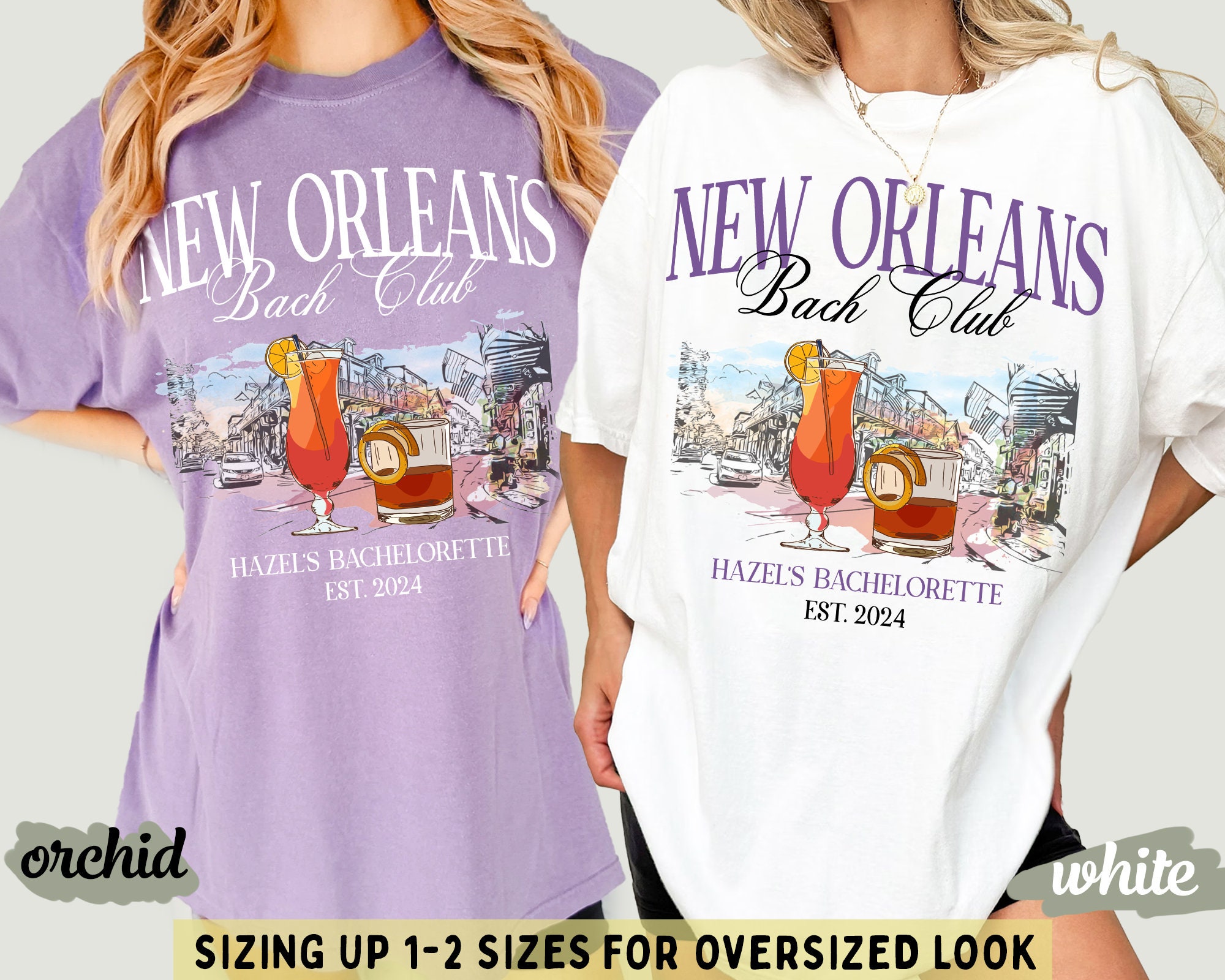 New Orleans Bachelorette - Custom Girls Trip & Party Shirts image 2