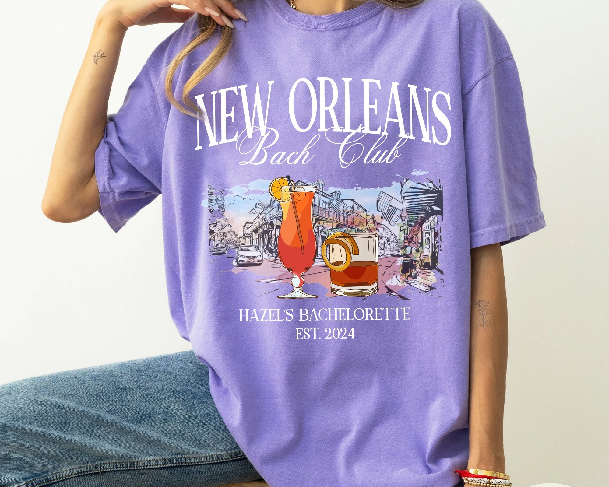 New Orleans Bachelorette - Custom Girls Trip & Party Shirts image 0