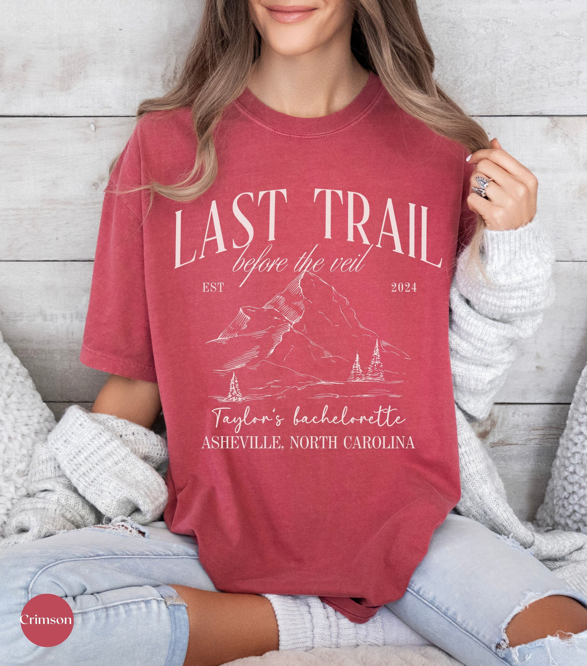 Bach Hike Tees - Last Trail Before Veil Mountain Bachelorette Party Camp Bach Shirt image 6