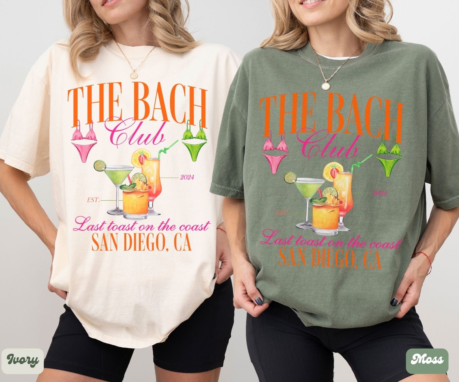 Custom Beach Bachelorette Party Shirts - Last Toast Tees image 5