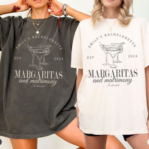 Final Fiesta Shirts: Margs & Matrimony Tequila Bach Tee Bachelorette Shirts image 0