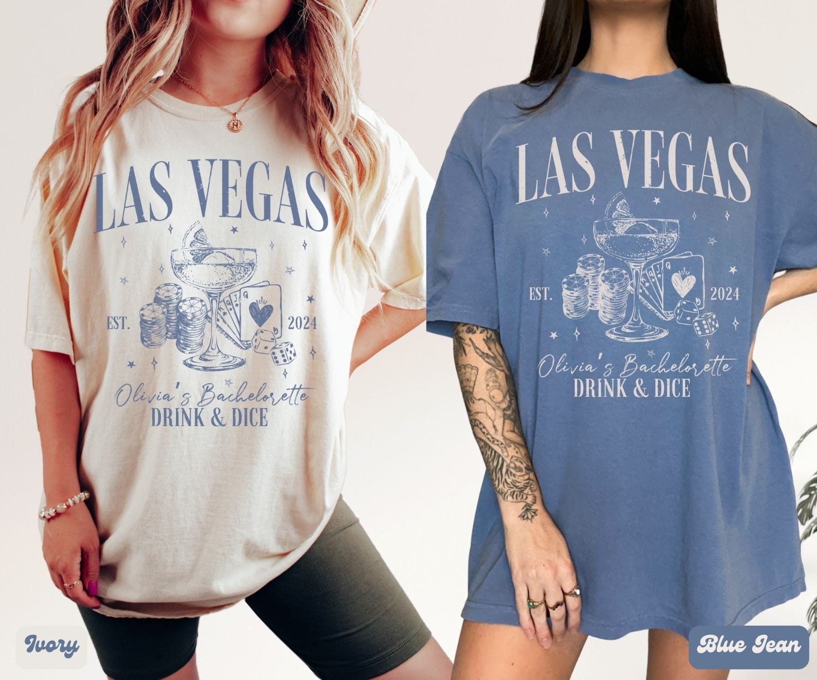 Retro Vegas Bachelorette: Casino Shirts & Custom Bridal Gifts image 4