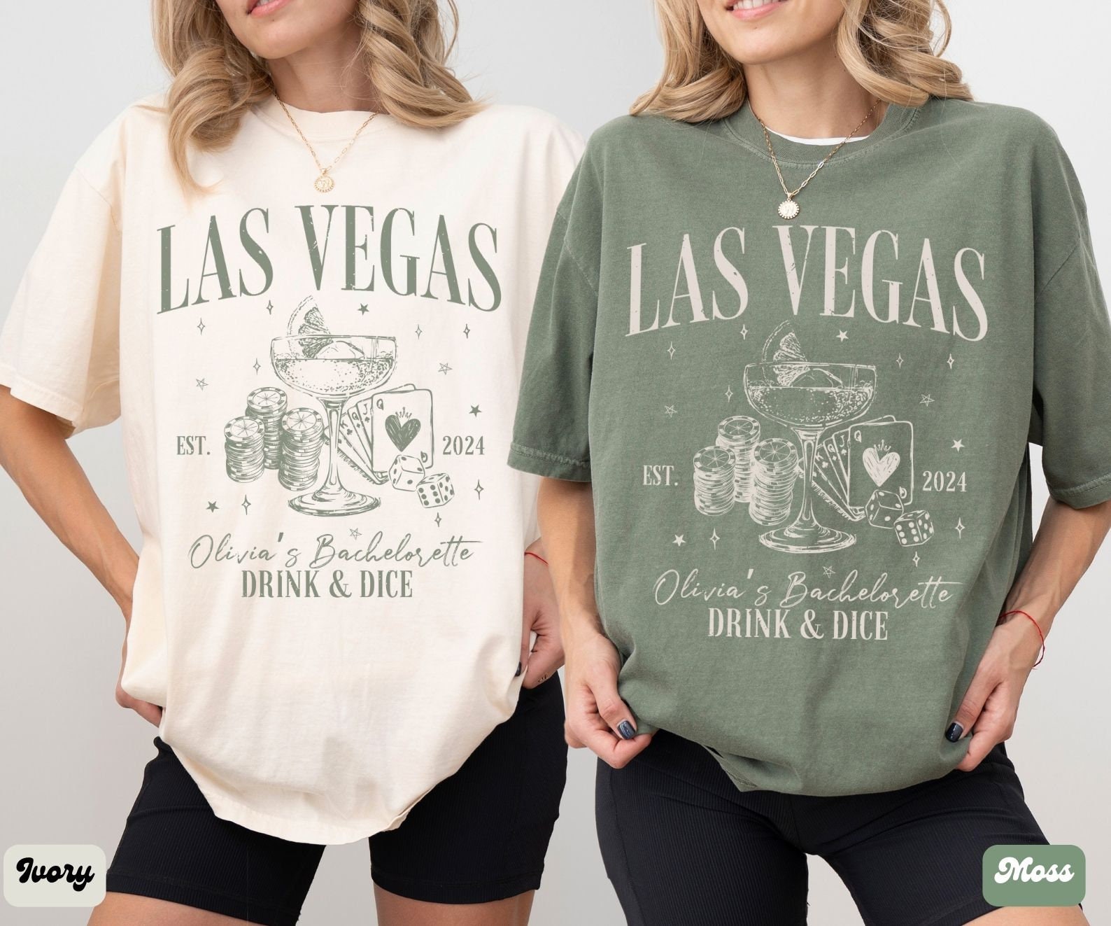 Retro Vegas Bachelorette: Casino Shirts & Custom Bridal Gifts image 3