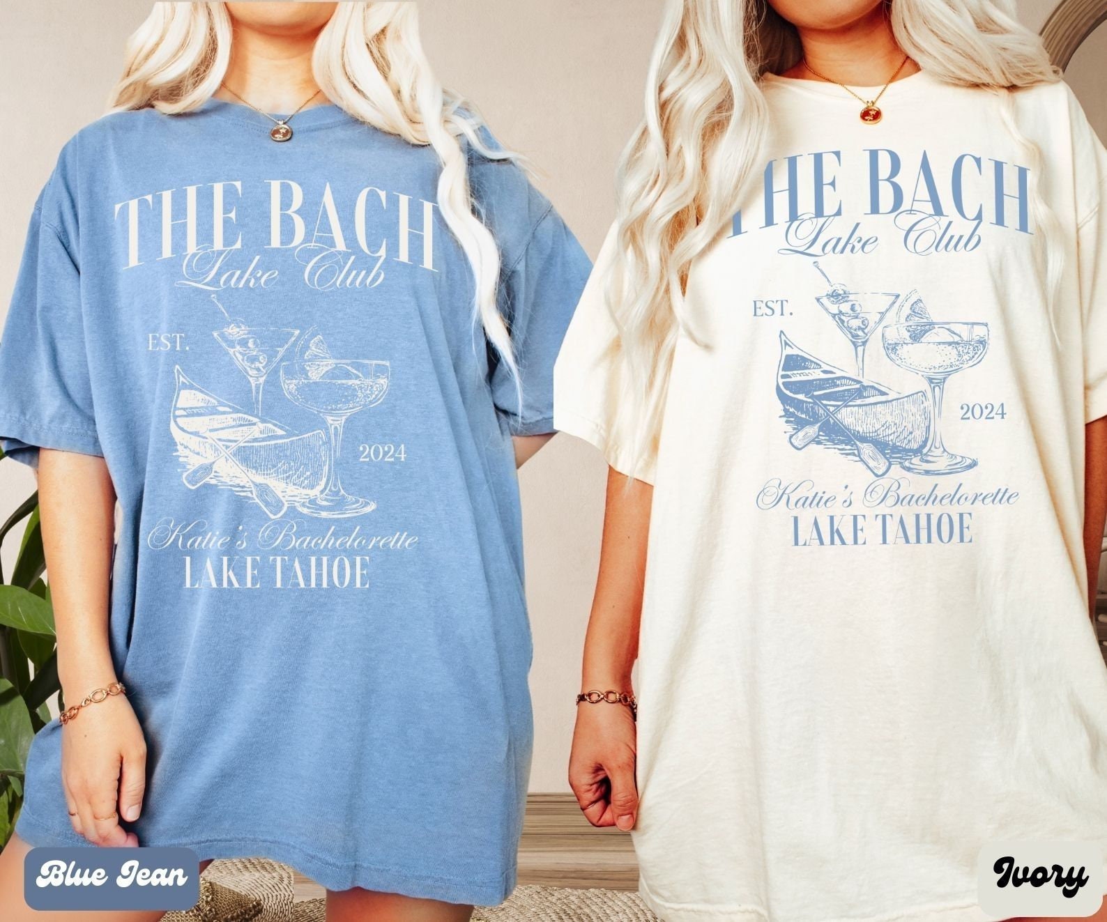 Lake & Camp Bachelorette Shirts - Custom Hiking Girls Trip Tees image 2