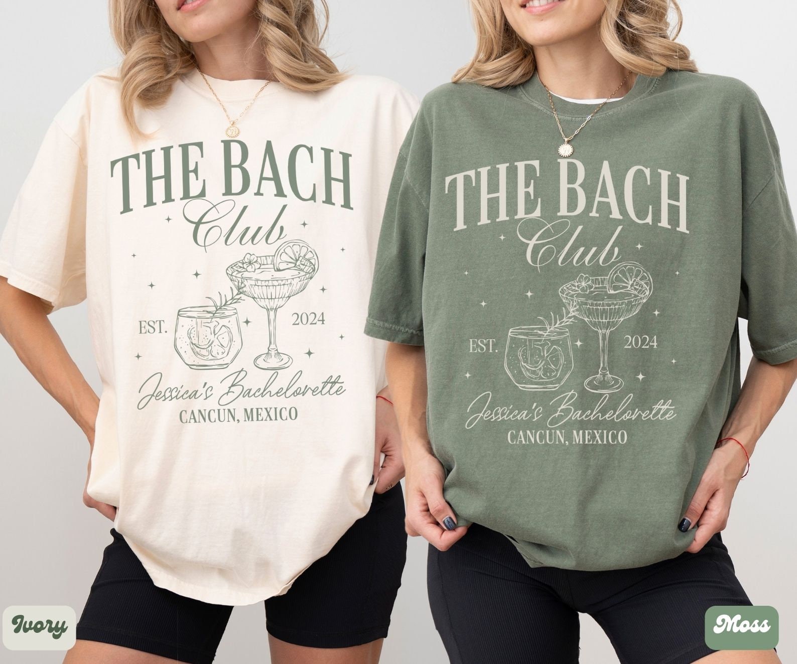 The Bach Club - Custom Beach Bachelorette & Bride Shirts image 2