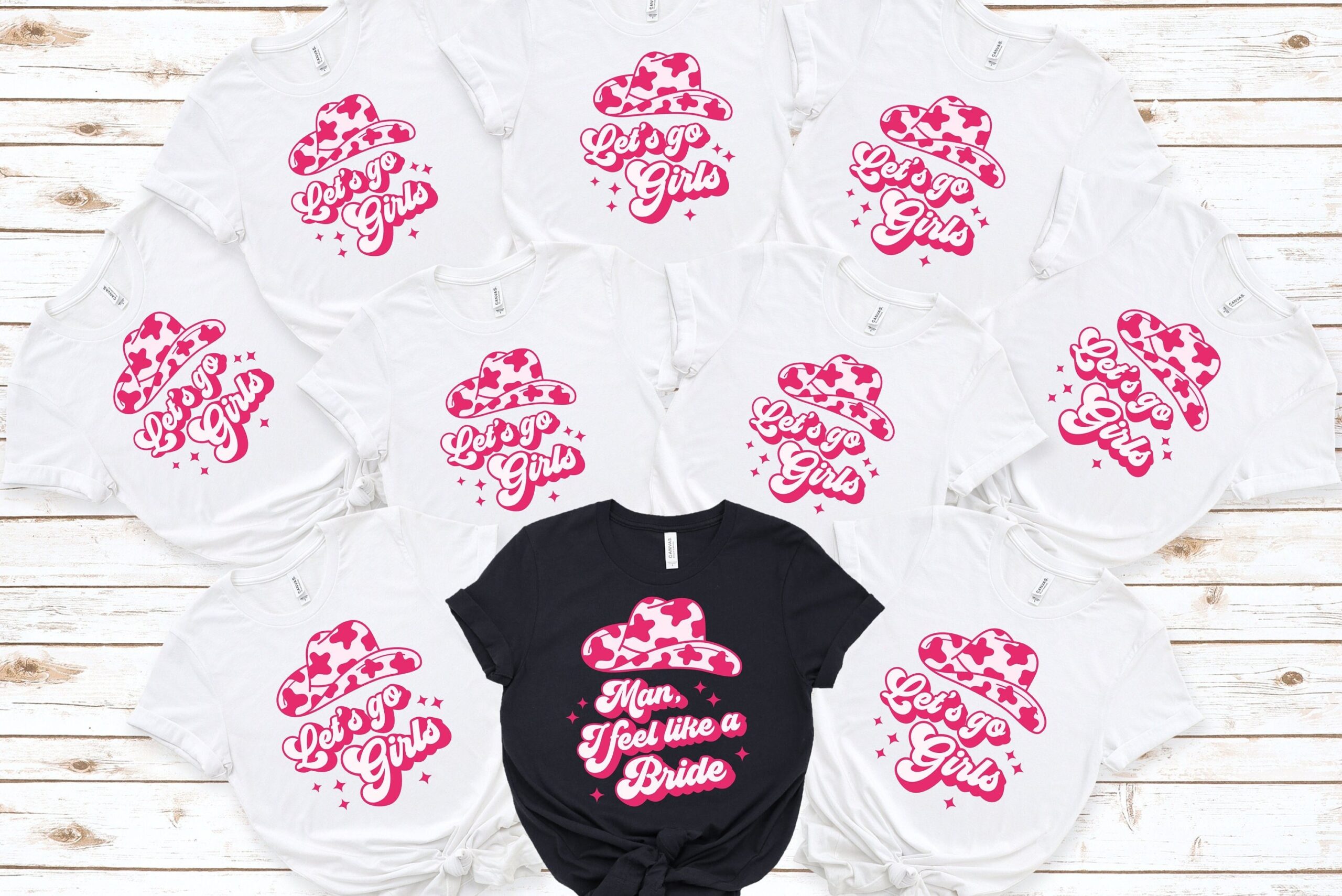 Cowgirl & Bride Tribe: Custom Bachelorette Party Shirts image 1