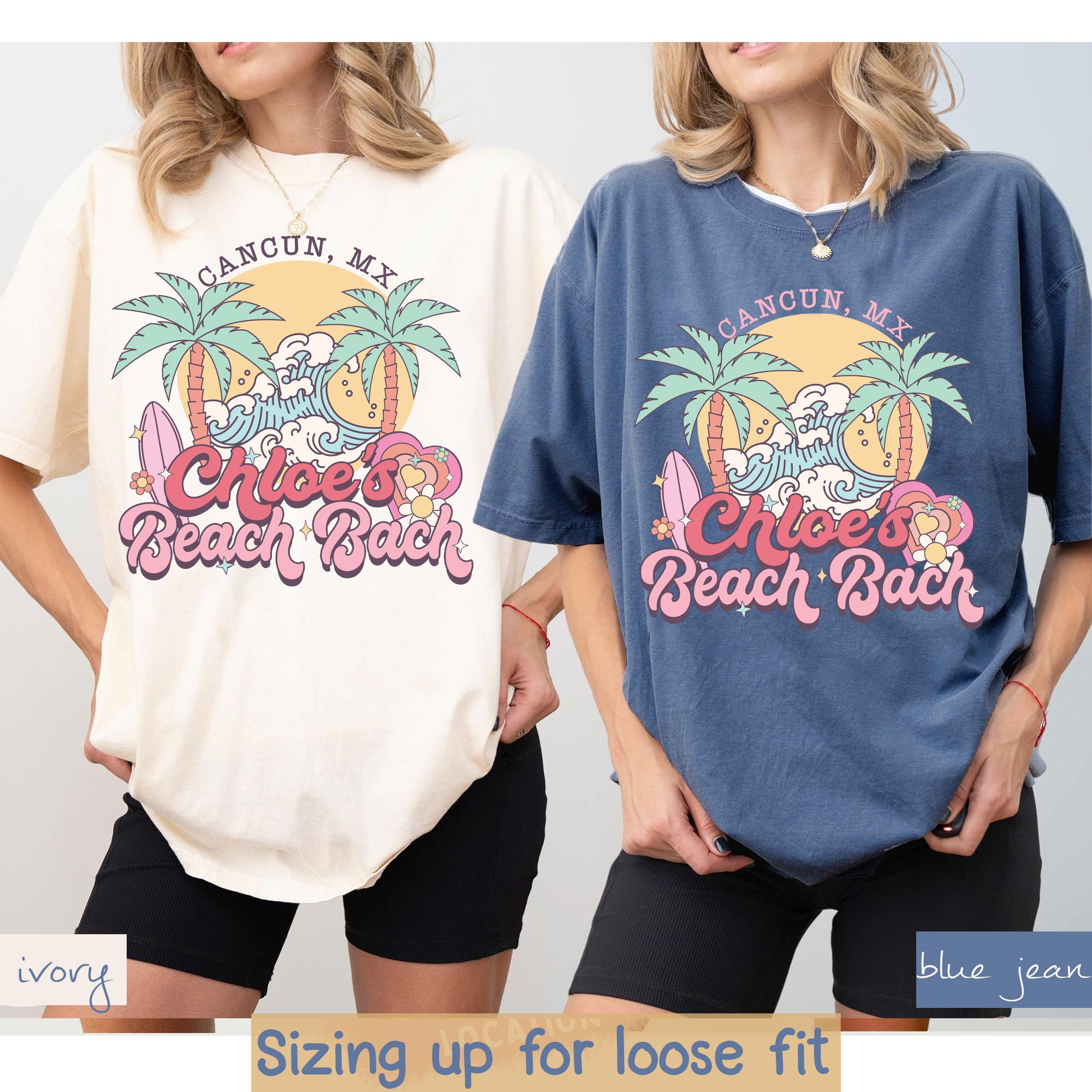 Custom Beach & Retro Bachelorette Shirts - Bridal Tees image 4