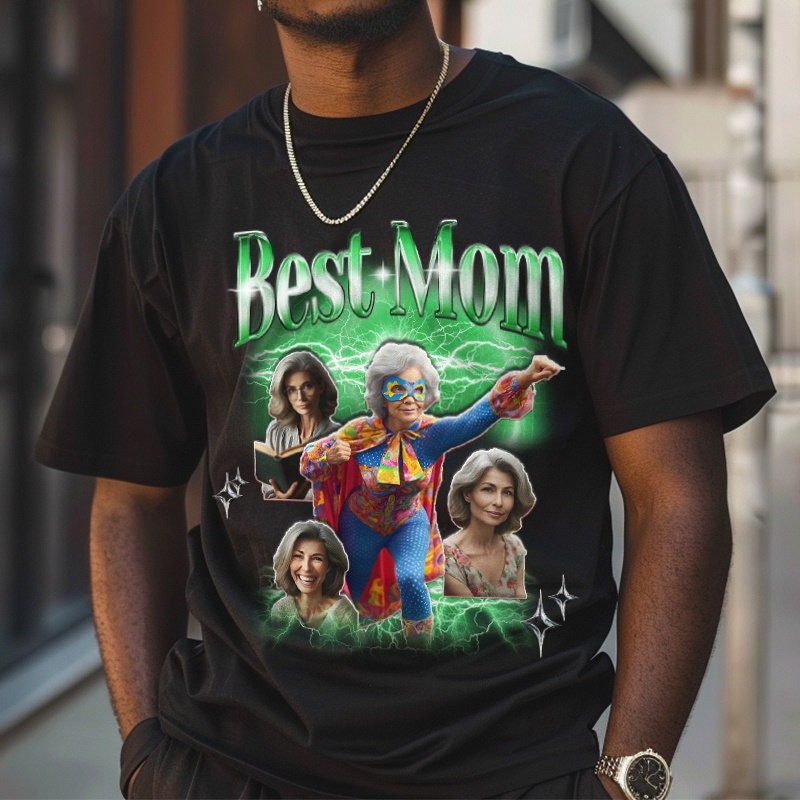 Custom Bootleg Rap Tee | Personalized 90s Graphic T-Shirt | Unique Gift image 1