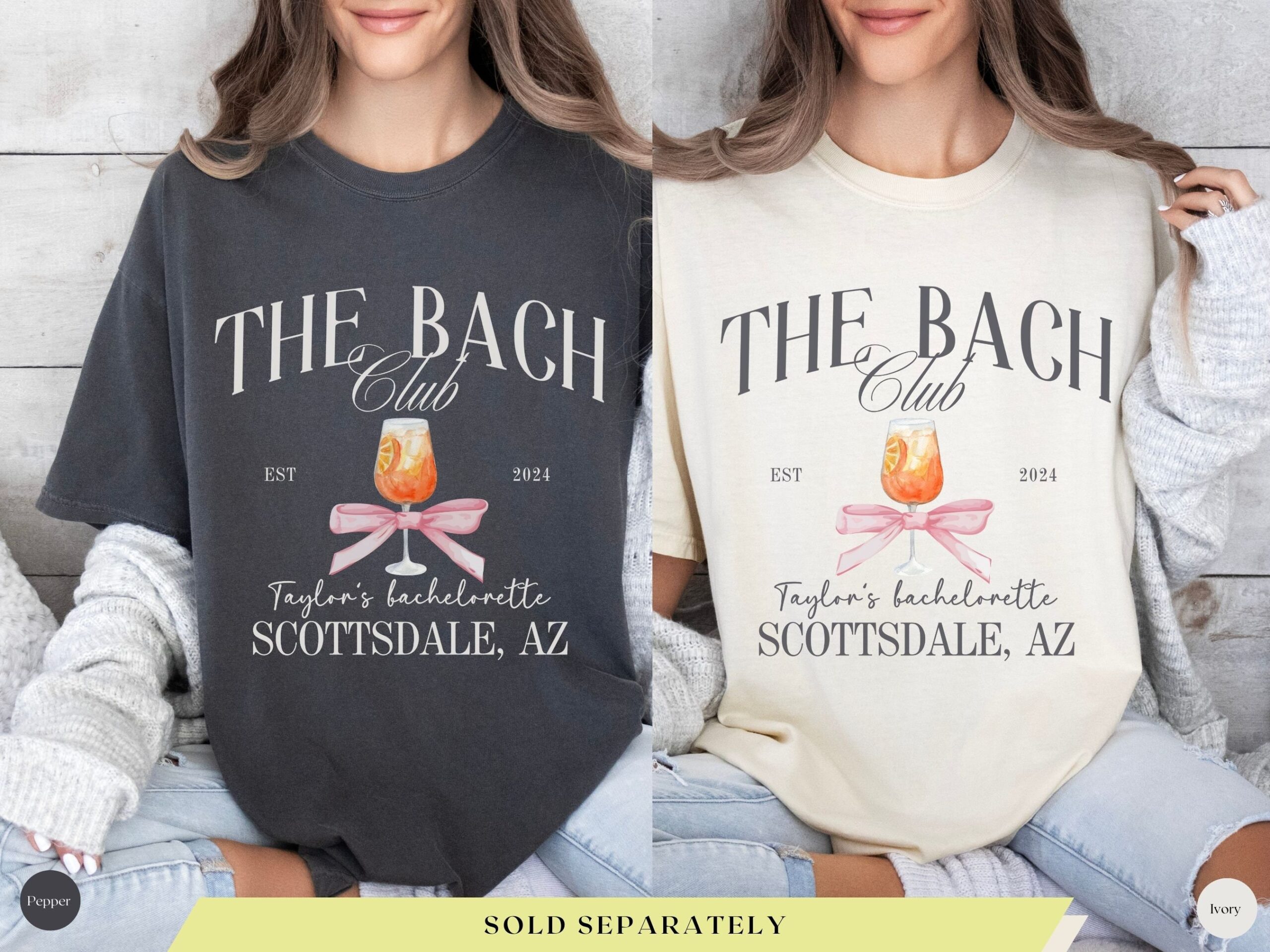 Custom Coquette Bachelorette Shirts - The Bach Club Tees image 3