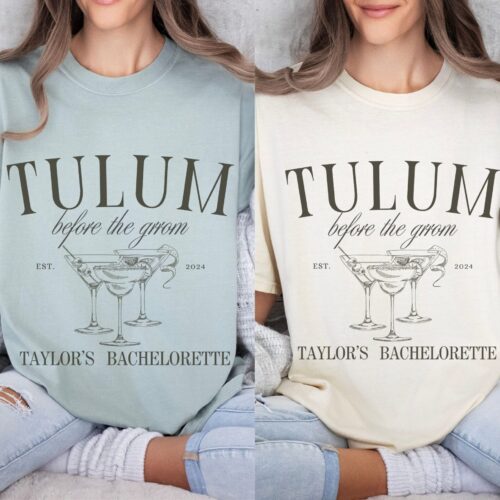 Tulum & Cabo: Custom Mexico Beach Bachelorette Party Shirts image 0