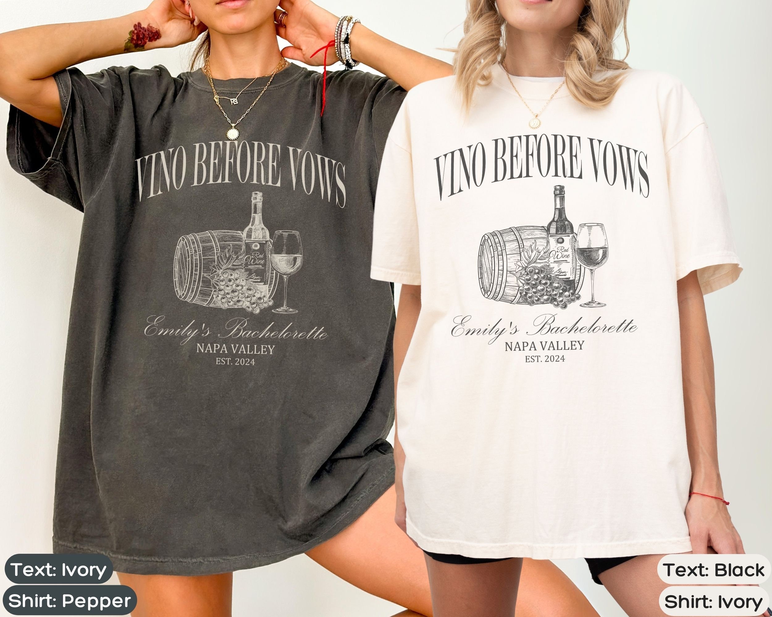 Vino Club: Chic Bachelorette & Bridal Wine Shirts image 2