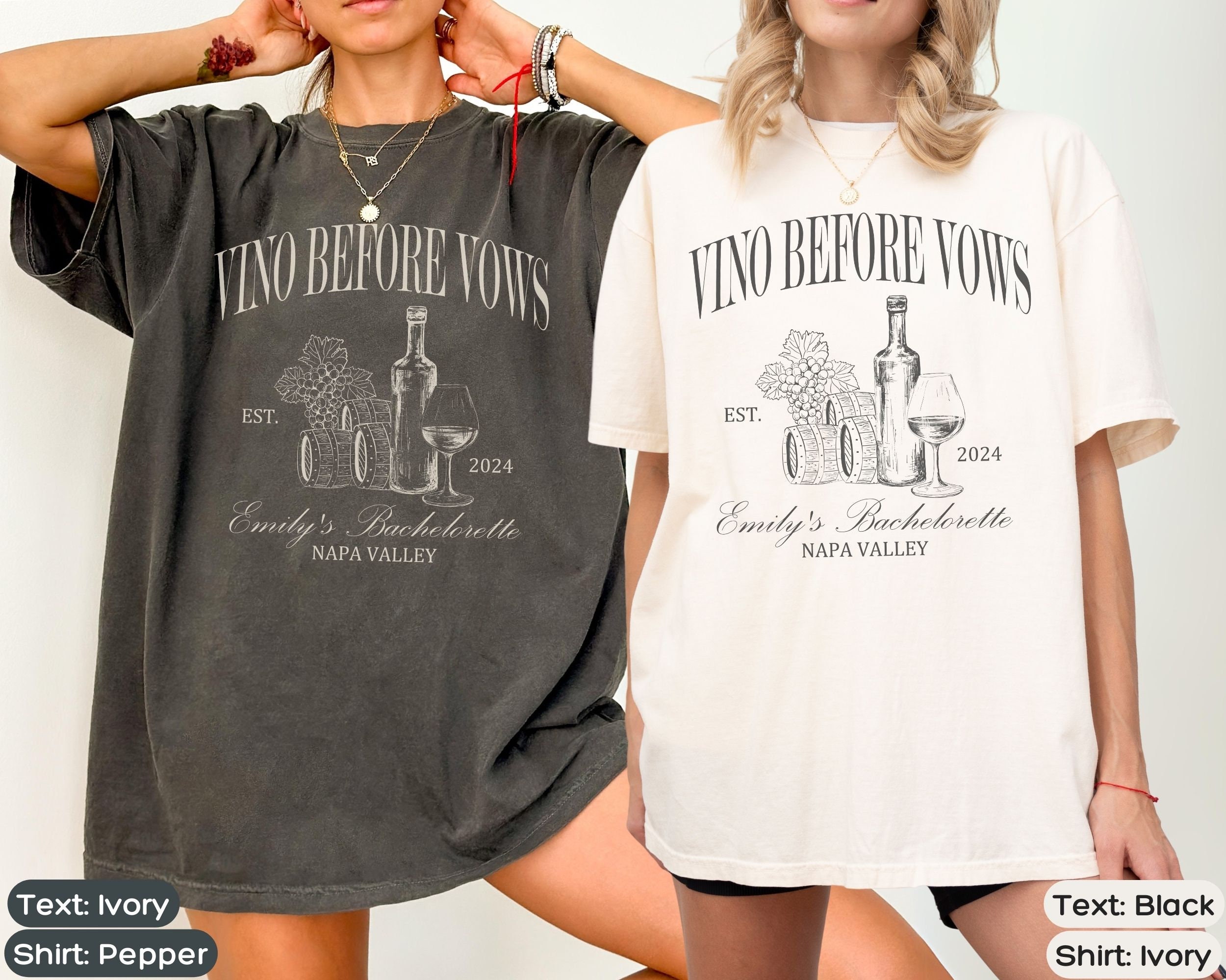 Vino Club Chic Bachelorette & Bridal Wine Shirts image 2