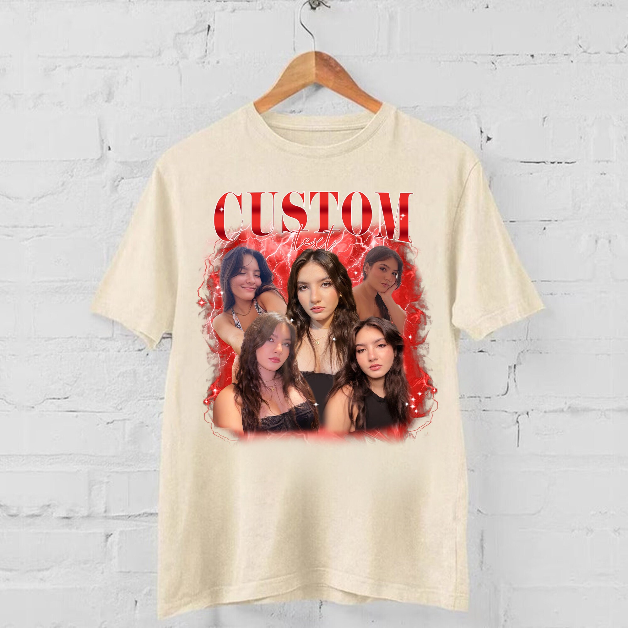 90s Vintage Bootleg Custom Shirts | Retro Gift Ideas | Custom Photo image 1