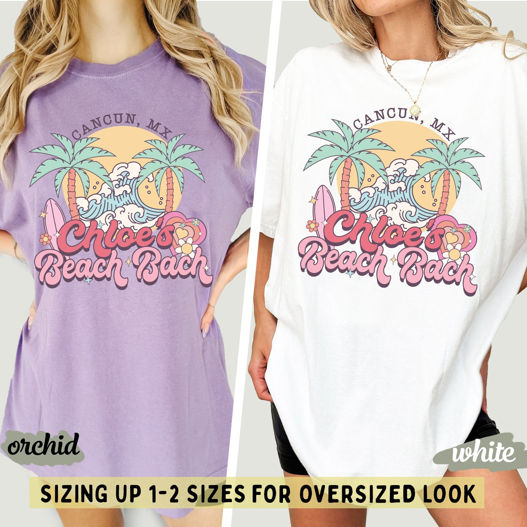 Custom Beach & Retro Bachelorette Shirts - Bridal Tees image 1