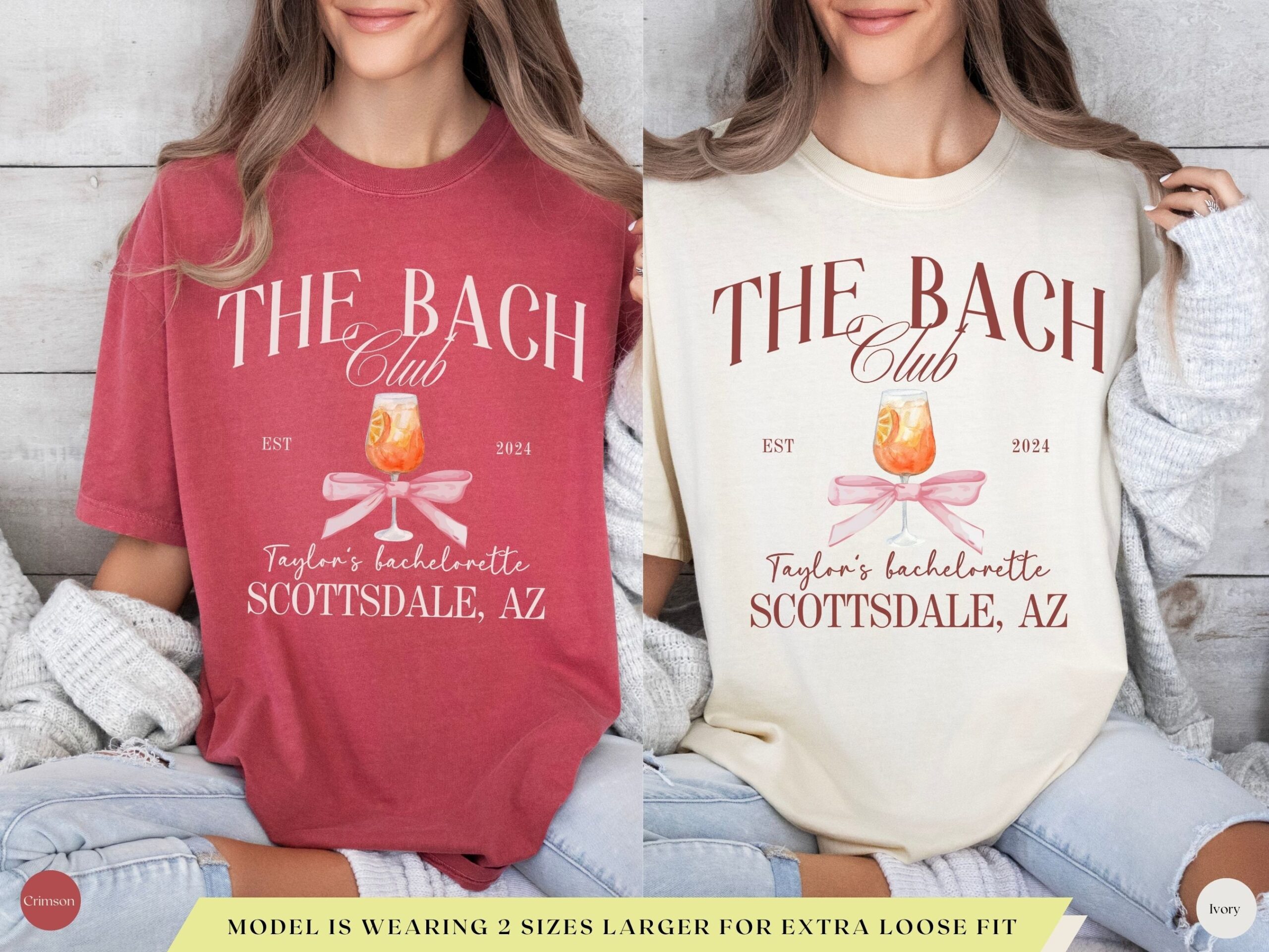 Custom Coquette Bachelorette Shirts - The Bach Club Tees image 4