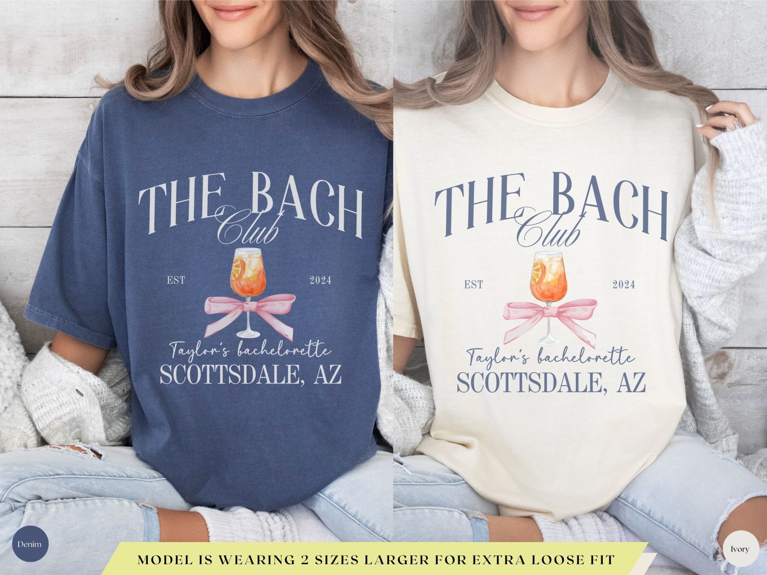 Custom Coquette Bachelorette Shirts - The Bach Club Tees image 2