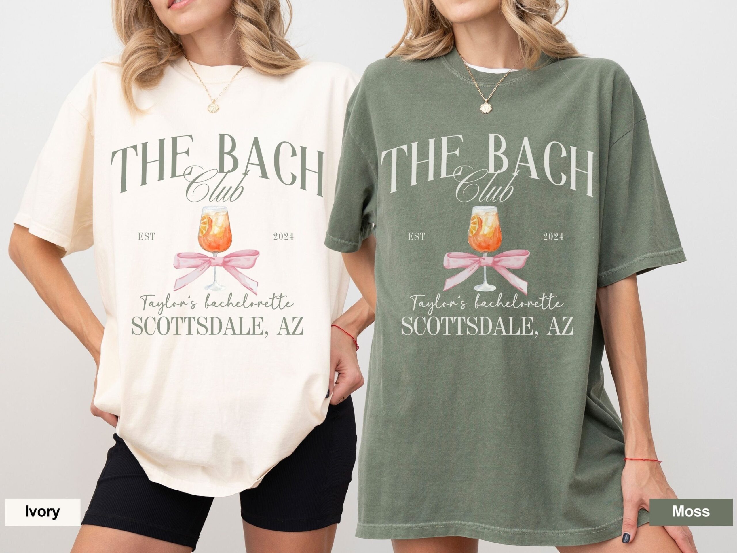 Custom Coquette Bachelorette Shirts - The Bach Club Tees image 1