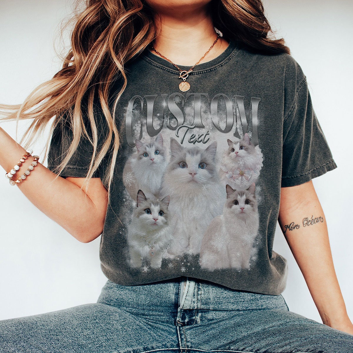 Custom Bootleg Rap Pet Shirt | Vintage 90s | Custom Photo | Your Design image 2