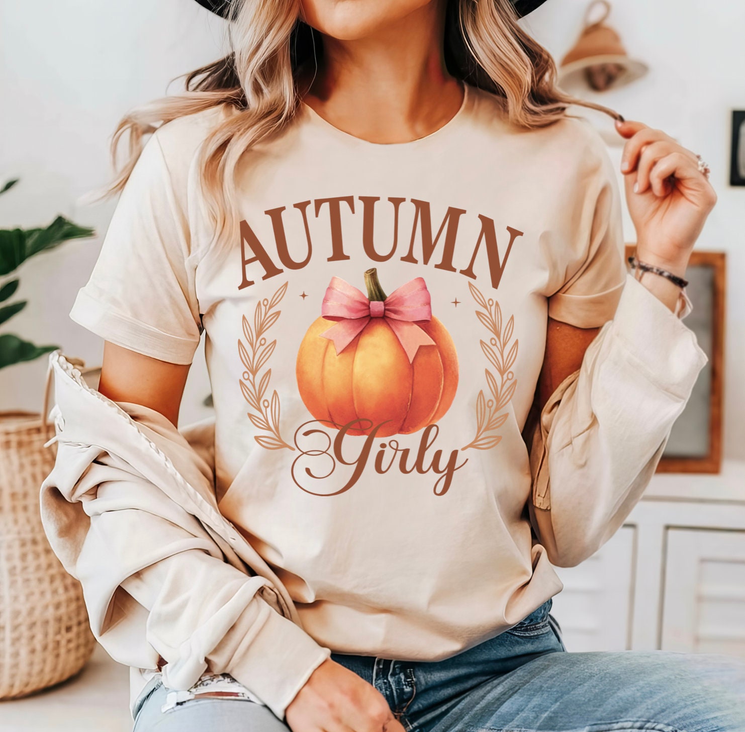 Cozy Pumpkin Spice Shirt - Women's Fall Crewneck Girly Halloween Tee image 3