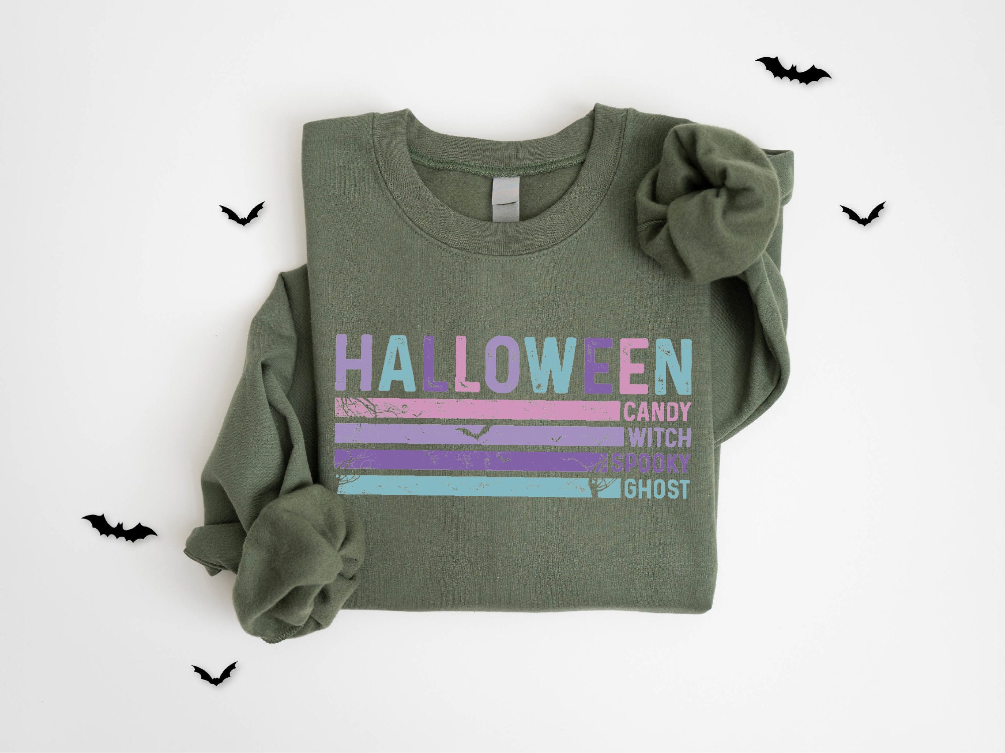 Cute Halloween Sweatshirt: Women's Gift for Spooky Season image 2