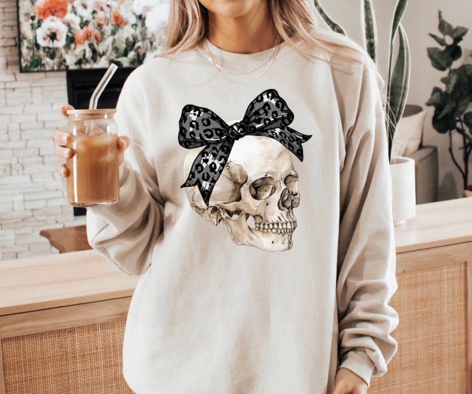 Cute Fall Shirt - Girly Skeleton Shirt Happy Halloween Tee image 3