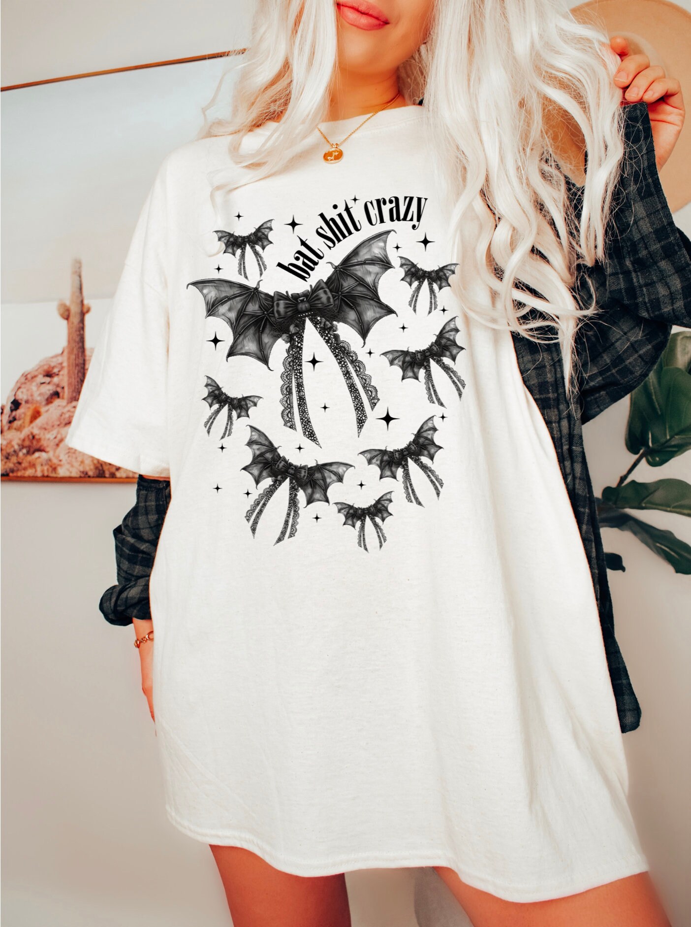 Funny Bat Halloween Shirt: Bat Shit Crazy Tee image 0