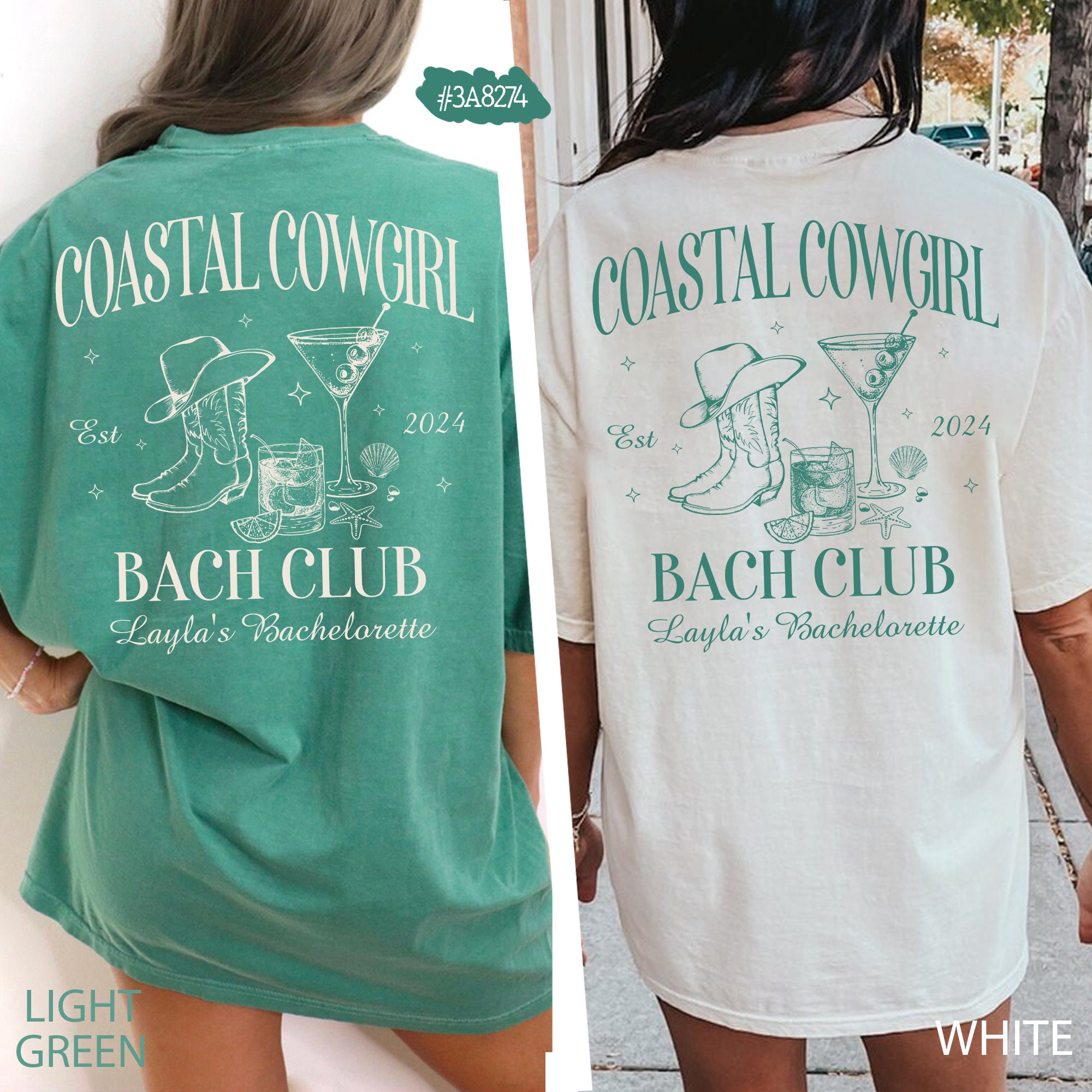 Coastal Cowgirl Bachelorette & Western Bridal Party Shirts image 4