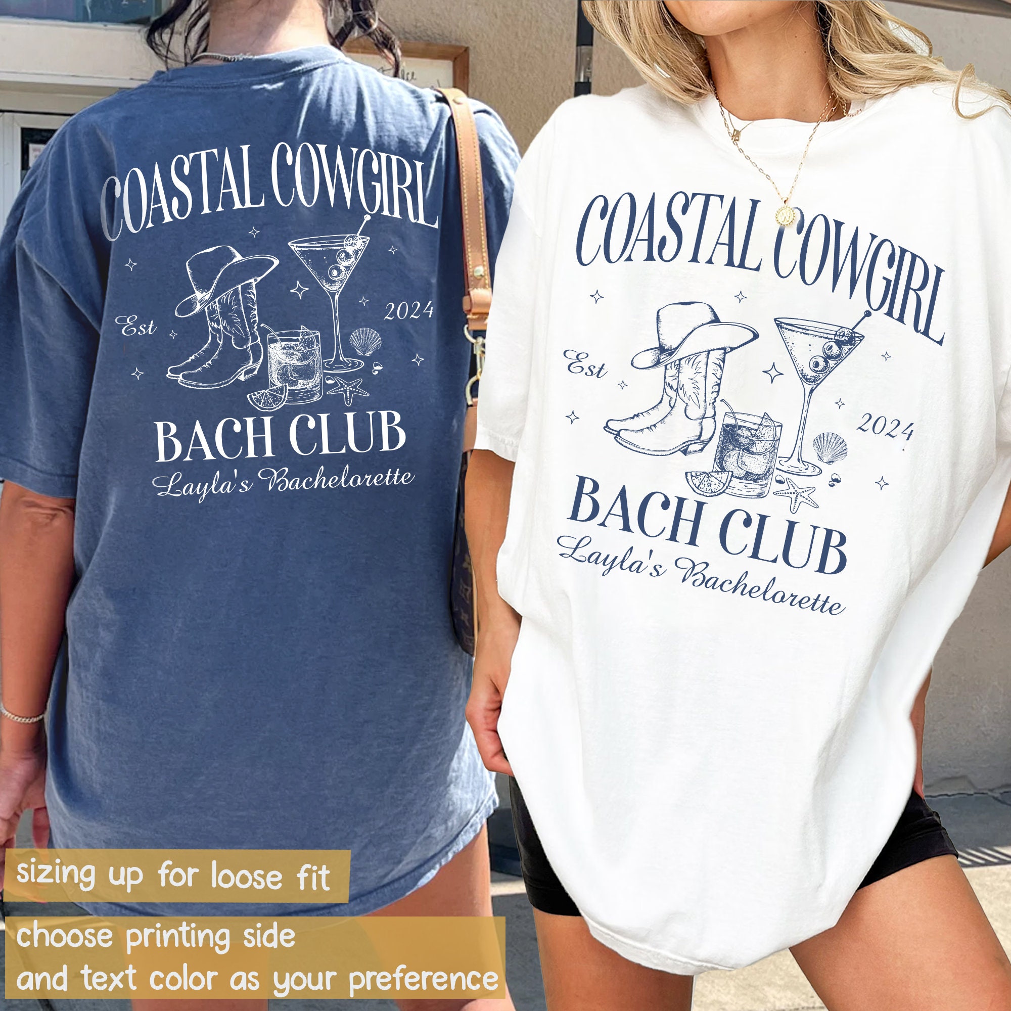 Coastal Cowgirl Bachelorette & Western Bridal Party Shirts image 1