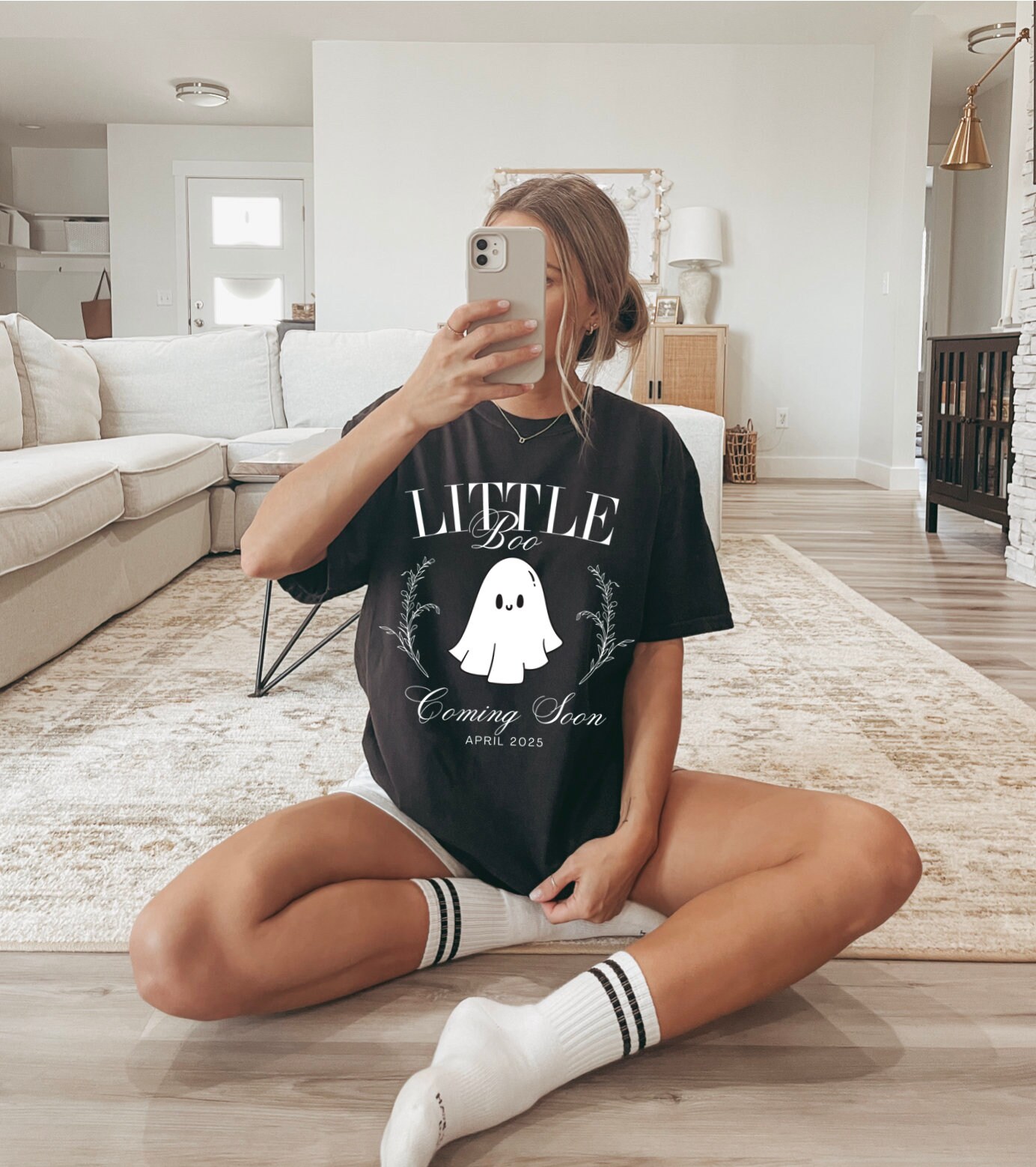 Halloween Pregnancy Maternity Shirt: Pregnant Ghost Costume image 6