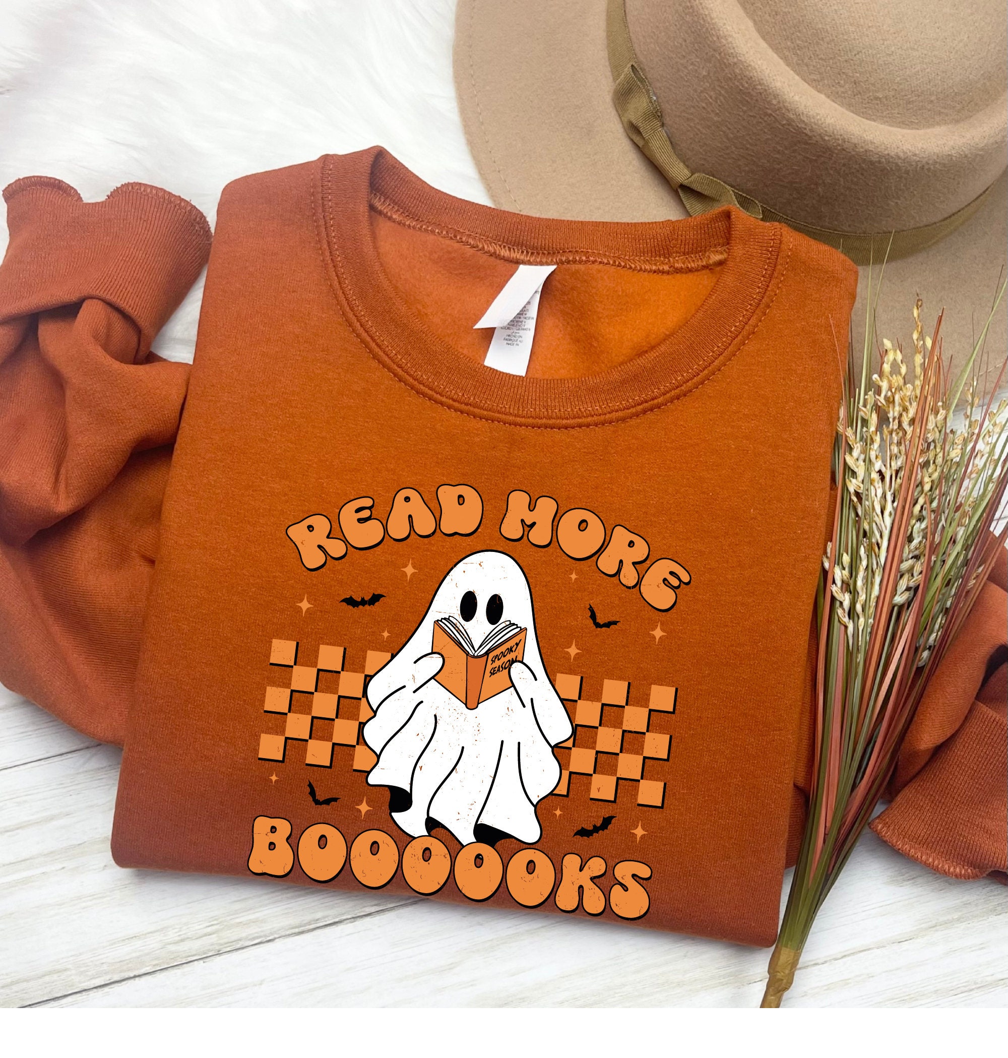 Spooky Teacher & Book Lover Halloween Sweatshirt for Fall image 6