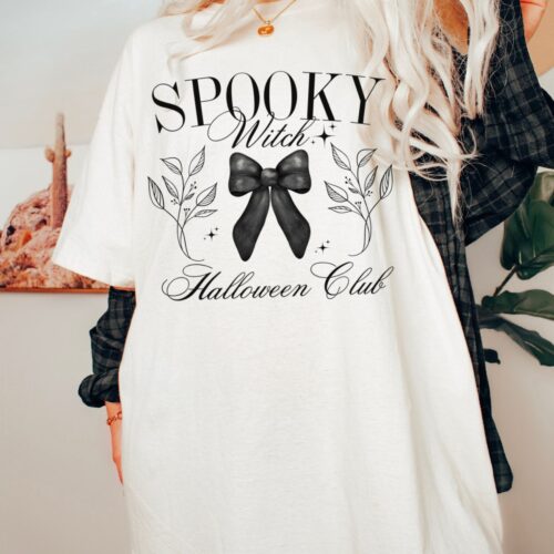 Girly Halloween Spooky Witch Shirt image 0