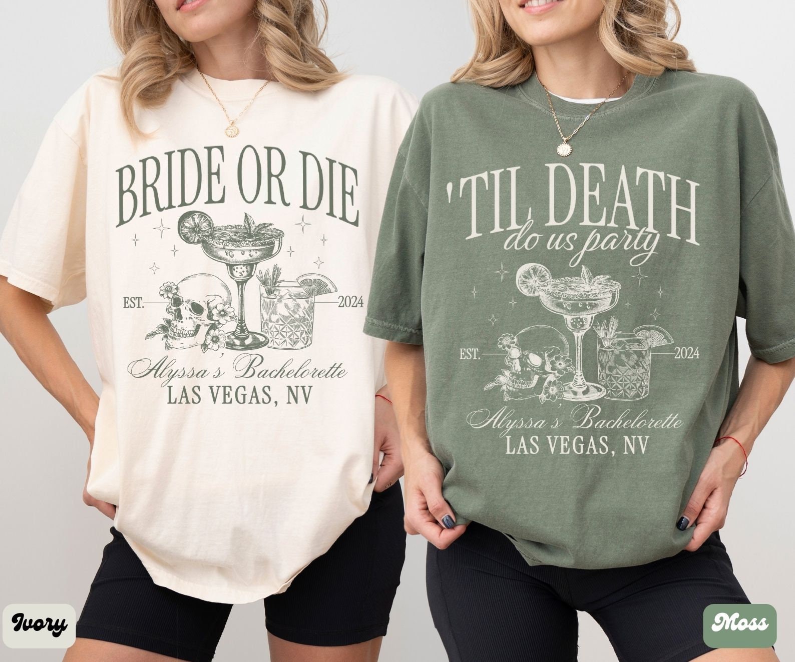 Bride or Die - Funny Halloween Bachelorette & Squad Shirts image 2