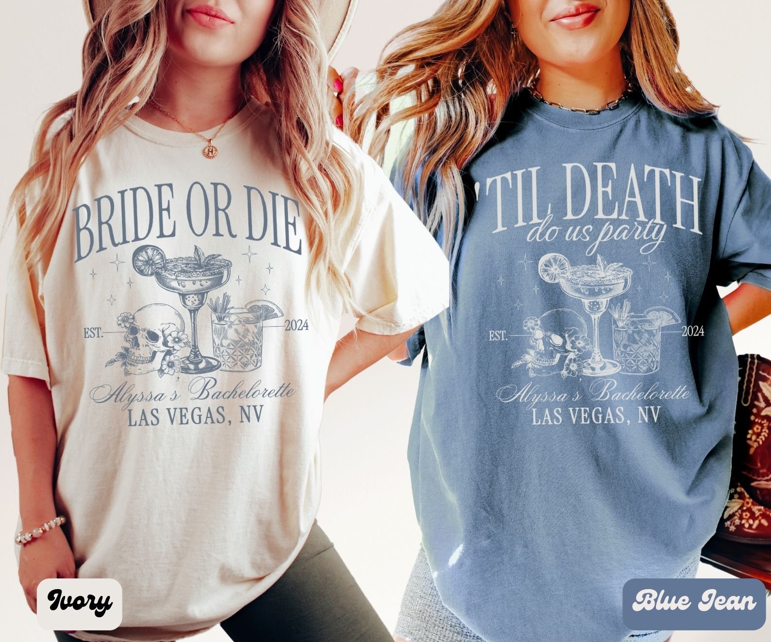 Bride or Die - Funny Halloween Bachelorette & Squad Shirts image 6