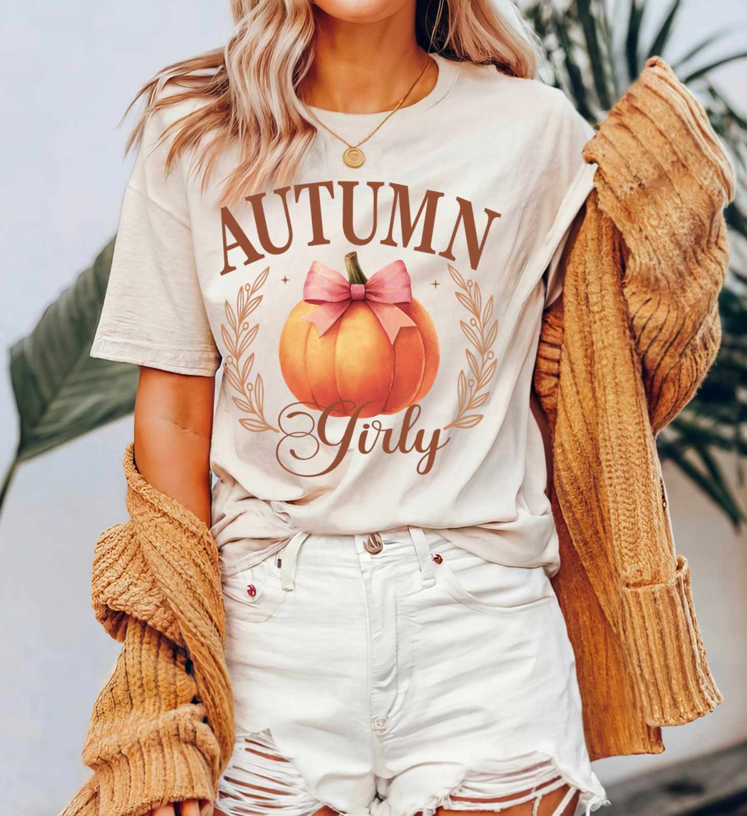 Cozy Pumpkin Spice Shirt - Women's Fall Crewneck Girly Halloween Tee image 1