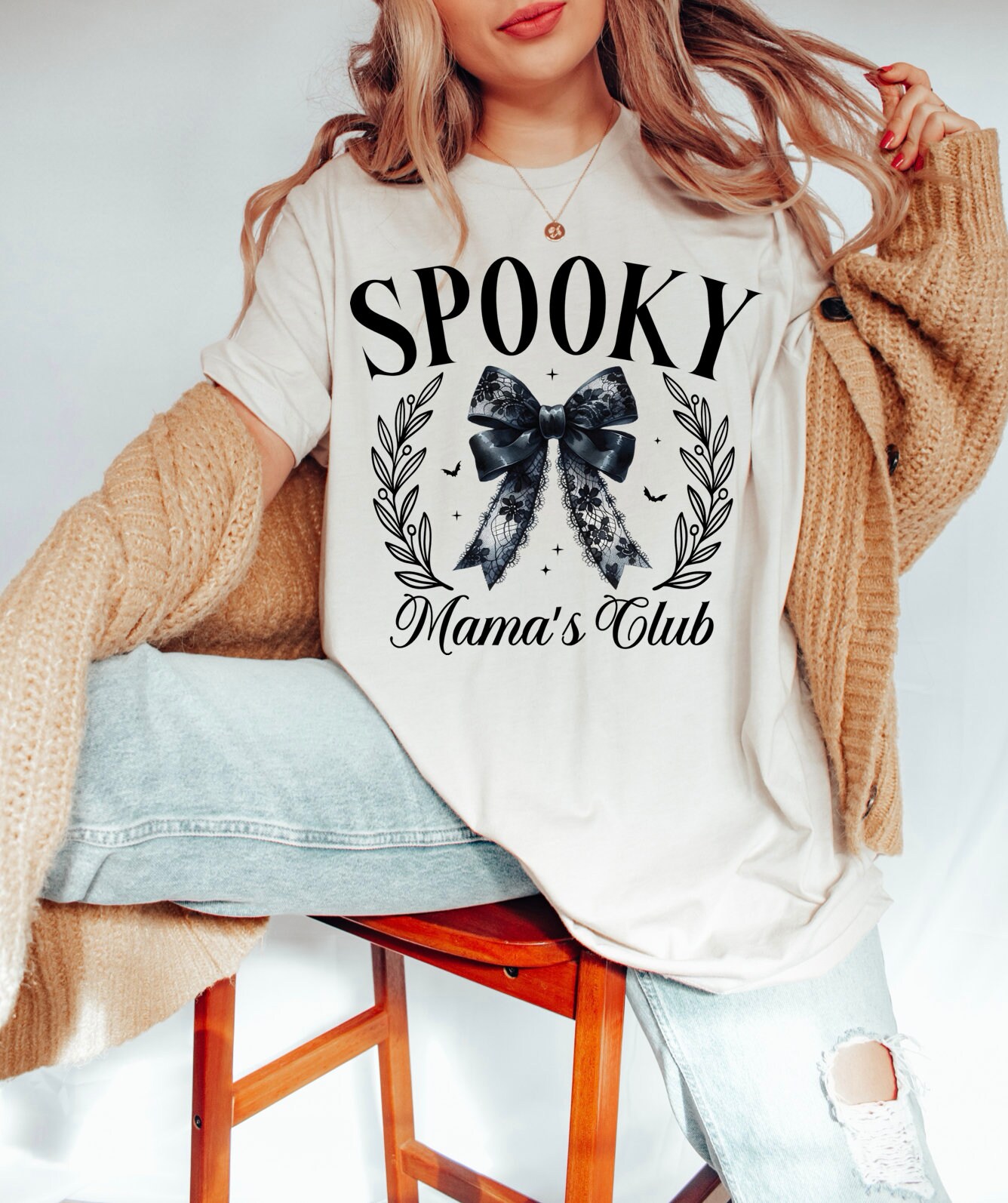 Spooky Season Shirt for Mama - Cute Halloween Tee image 2