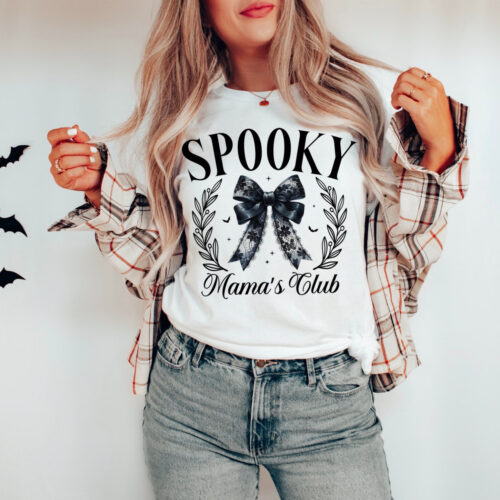 Spooky Season Shirt for Mama - Cute Halloween Tee image 0