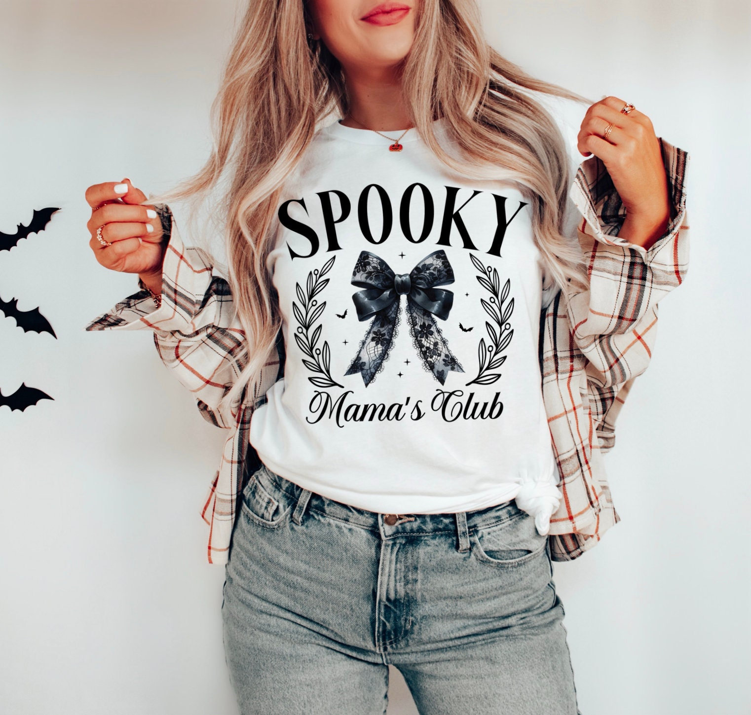 Spooky Season Shirt for Mama - Cute Halloween Tee image 0