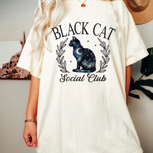 Spooky Cat Halloween Shirt image 0