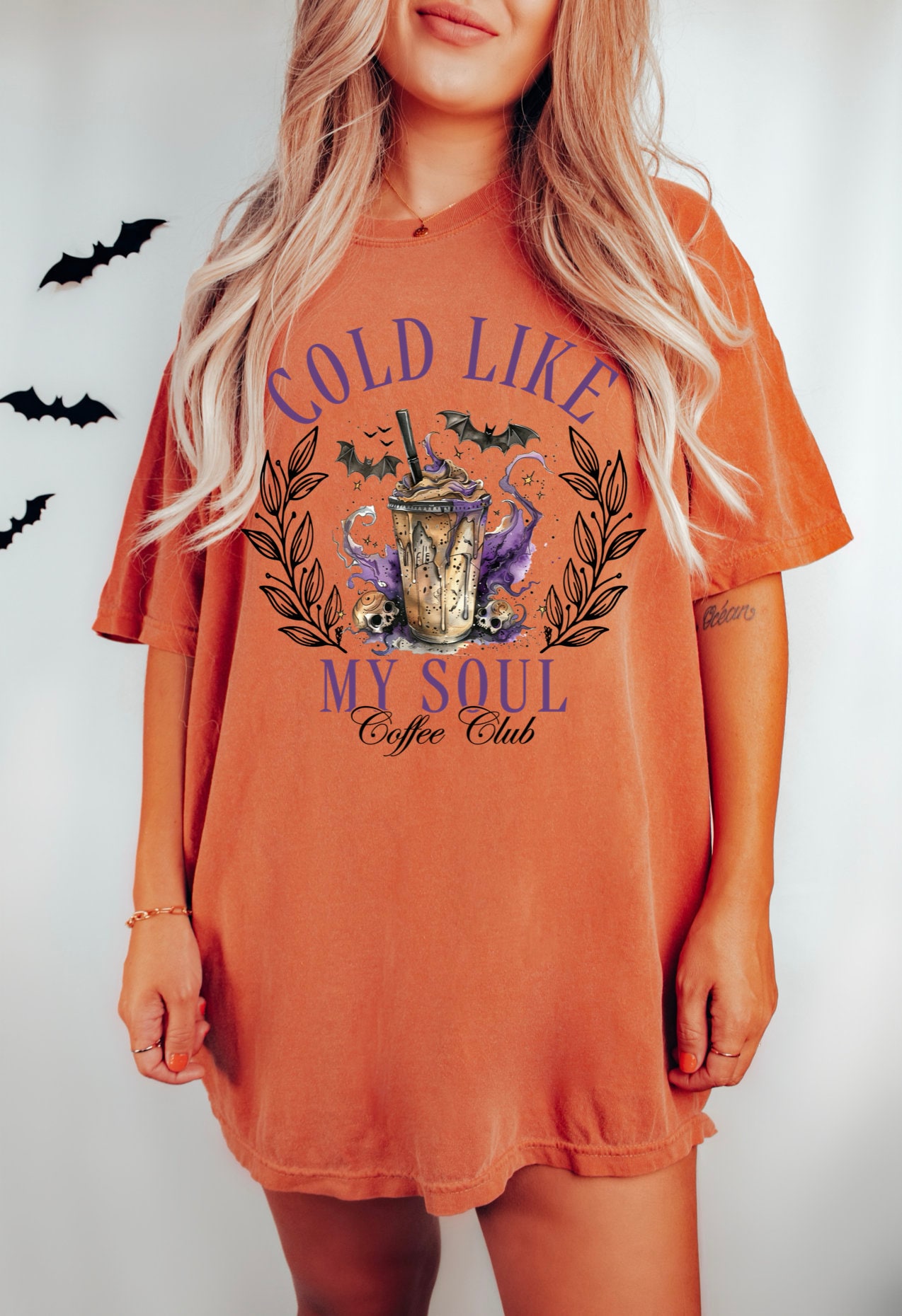 Pumpkin Spice Latte Shirt: Halloween Iced Coffee Lovers Tee image 4