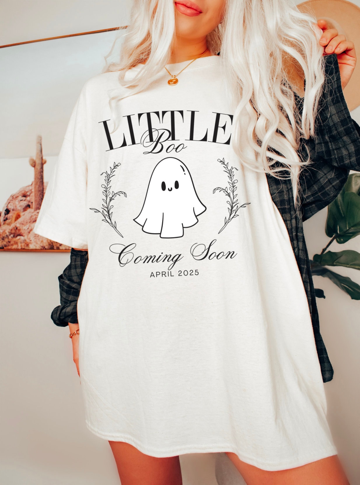 Halloween Pregnancy Maternity Shirt: Pregnant Ghost Costume image 5