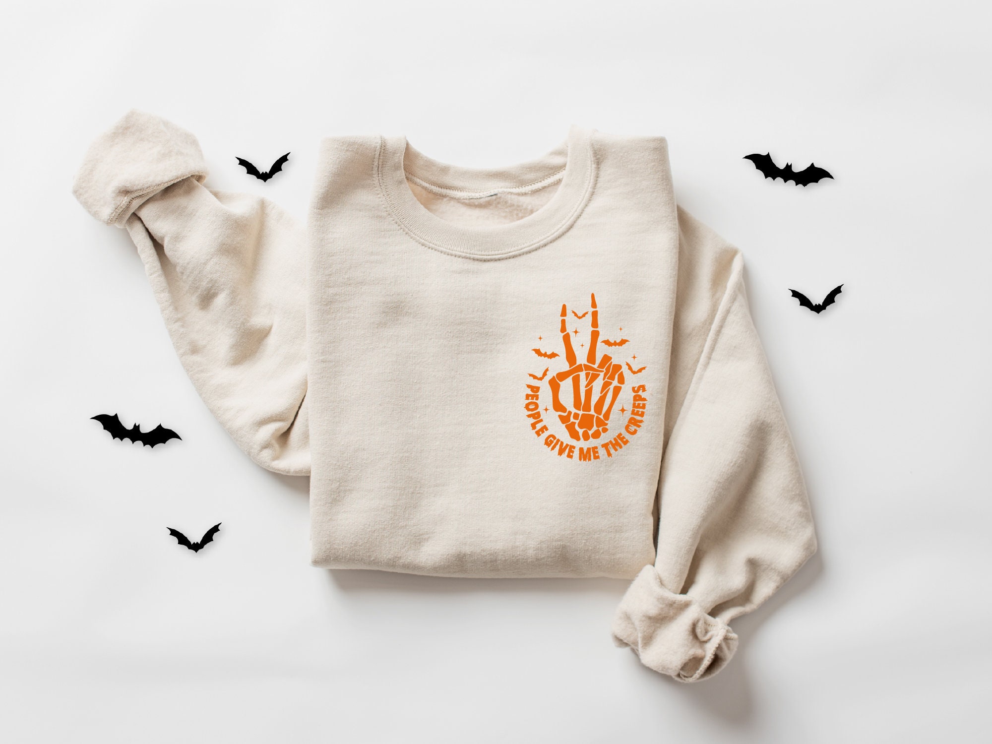 Skeleton Hand Sweatshirt for Women - Creepy Halloween Gift image 5