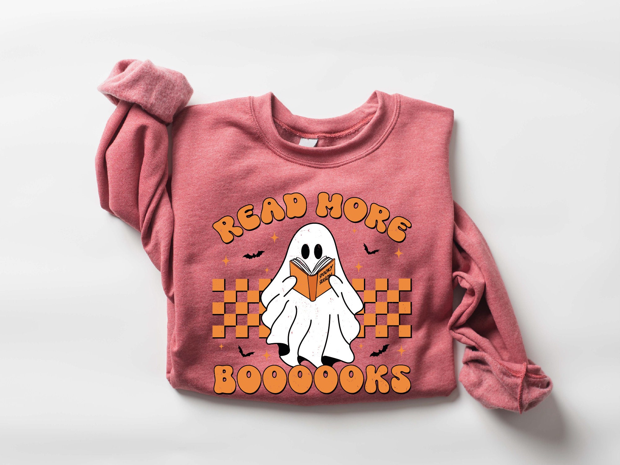 Spooky Teacher & Book Lover Halloween Sweatshirt for Fall image 3