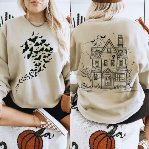 Haunted House Halloween Sweatshirt image 0