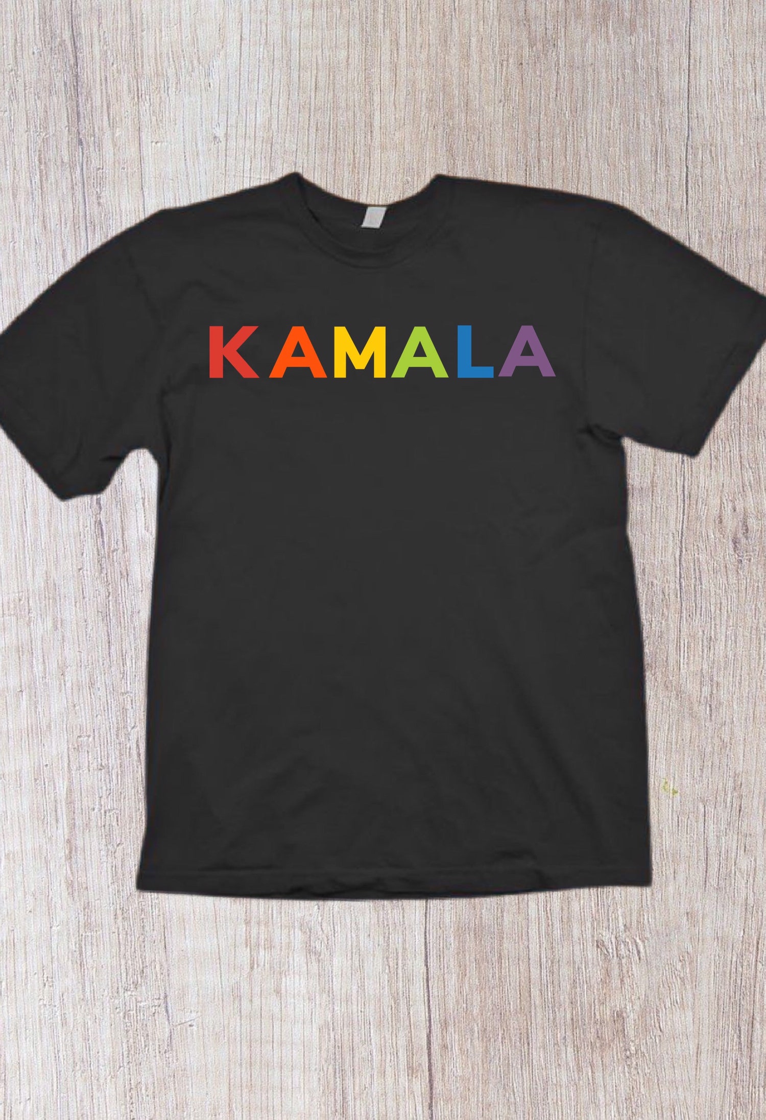 Kamala Harris Rainbow Pride T-Shirt for Women LGBTQ Support Kamala Shirt image 1