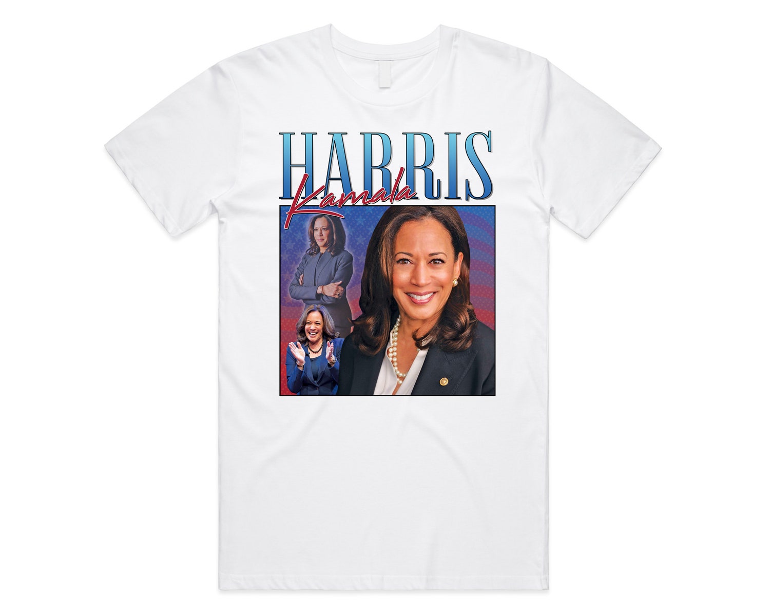 Kamala Harris 2024 Election T-Shirt Retro 90s Vintage Style US President Campaign Tee image 4