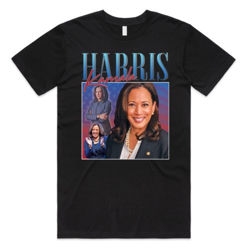 Kamala Harris 2024 Election T-Shirt Retro 90s Vintage Style US President Campaign Tee image 0